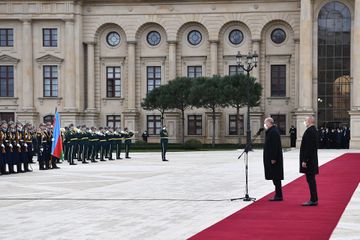 Türkiyə Prezidenti Rəcəb Tayyib Ərdoğanın rəsmi qarşılanma mərasimi olub