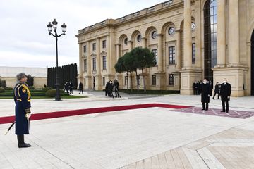 Türkiyə Prezidenti Rəcəb Tayyib Ərdoğanın rəsmi qarşılanma mərasimi olub