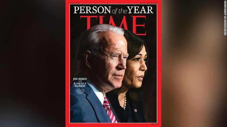 Joe Biden and Kamala Harris jointly named Time