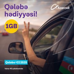 "Azercell" Qələbə münasibətilə abunəçilərinə 1GB internet hədiyyə edib
