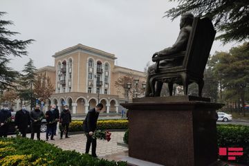 Gürcüstanda ümummilli lider Heydər Əliyevin xatirəsi yad edilib - FOTO
