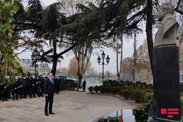 Gürcüstanda ümummilli lider Heydər Əliyevin xatirəsi yad edilib - FOTO