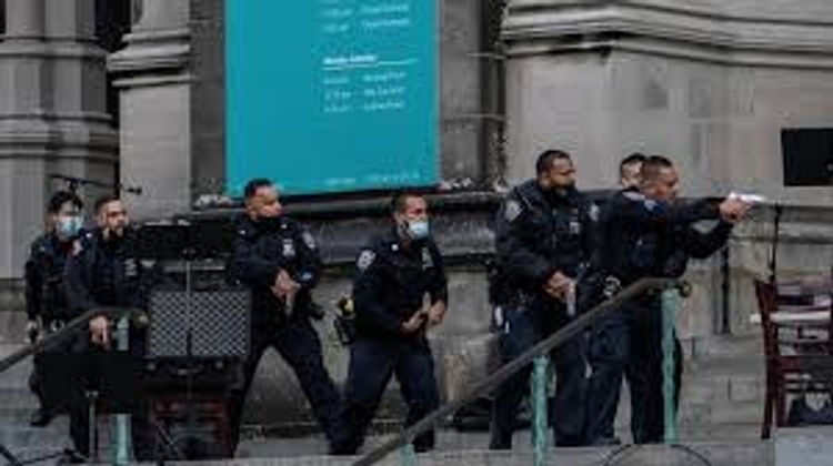 New York cathedral gunman shot dead by police