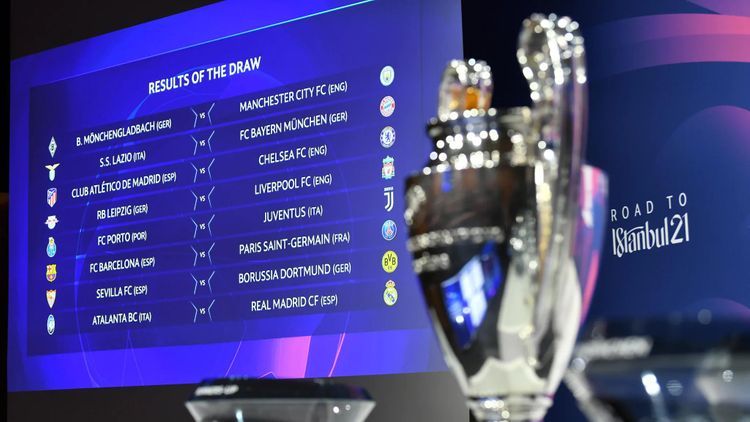 УЕФА опубликовала расписание 1/8 финала Лиги чемпионов   