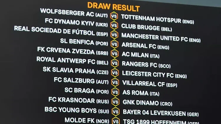Avropa Liqasında 1/16 final mərhələsinin matçlarının vaxtı dəqiqləşib