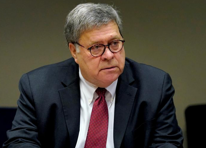 Trump says Attorney General Barr resigns
