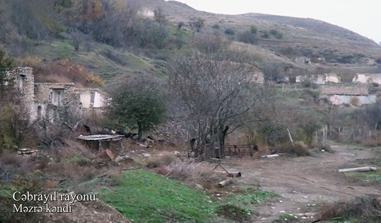 Azerbaijani Defence Ministry releases a video coverage of the liberated from occupation Mazra village of Jabrayil region  - VIDEO