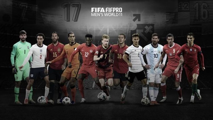 ФИФА обнародовала состав символической сборной 2020 года 