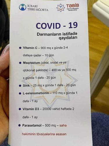 TƏBİB внес ясность в вопрос продажи пакетов «COVID-19»