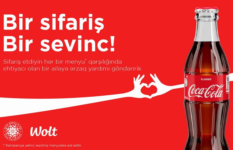 "Coca-Cola" və "ASAN Könüllüləri" 7 min ailəyə dəstək olacaq "Bir sifariş – Bir sevinc" sosial kampaniyaya başlayıb