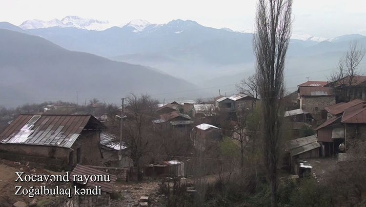 Xocavənd rayonunun Zoğalbulaq kəndindən görüntülər - VİDEO