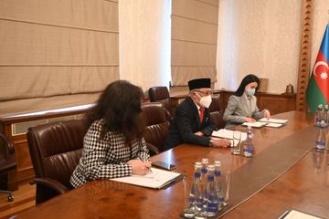 Ceyhun Bayramov İndoneziyanın yeni səfiri ilə görüşüb
