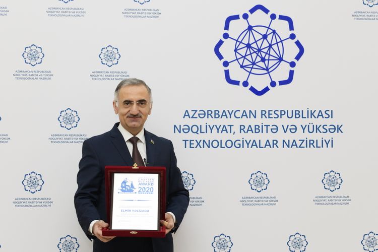 Elmir Vəlizadə "Caspian Business Award 2020" mükafatına layiq görülüb
