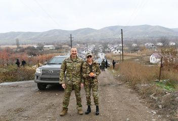 Prezident İlham Əliyev və birinci xanım Mehriban Əliyeva Qubadlı və Zəngilan rayonlarında olublar - FOTO