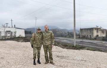 Prezident İlham Əliyev və birinci xanım Mehriban Əliyeva Qubadlı və Zəngilan rayonlarında olublar - FOTO
