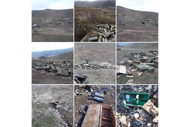 В Суговушане на территории бывшего вражеского поста обнаружены запрещенные  снаряды с белым фосфором - ФОТО