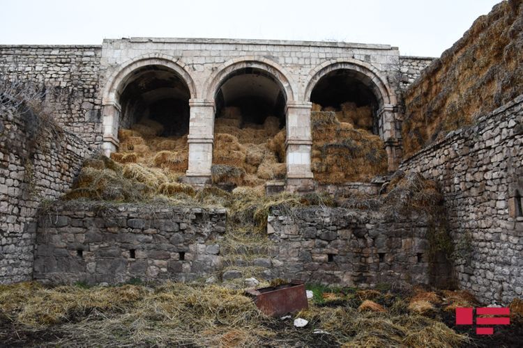 Mosque turned into a warehouse by Armenians, caravanserai used as a stable, enemy soldier