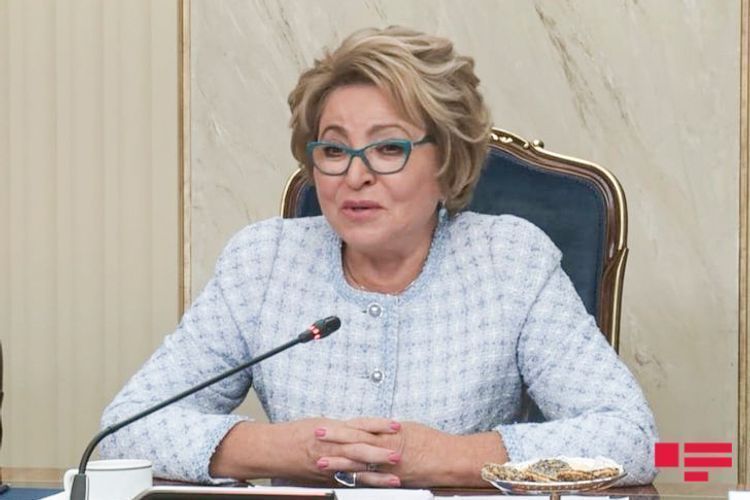 Valentina Matviyenko Prezident İlham Əliyevə təbrik məktubu göndərib