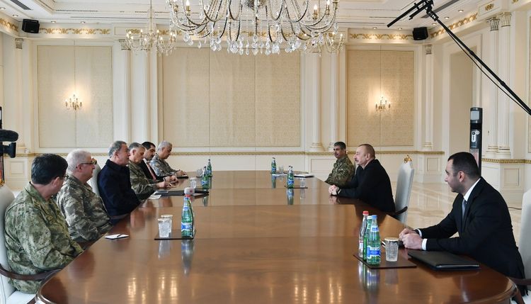 President Ilham Aliyev received delegation led by Turkish Minister of National Defense - UPDATED