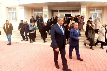 ®Siyavuş Novruzovun seçicilərlə növbəti görüşləri Babək rayonunun Sirab, Qahab və Naxışnərgiz kəndlərində olub