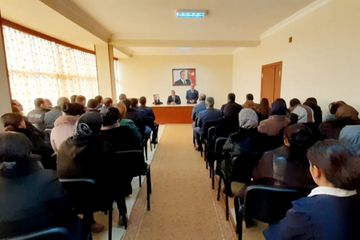 ®Siyavuş Novruzovun seçicilərlə növbəti görüşləri Babək rayonunun Sirab, Qahab və Naxışnərgiz kəndlərində olub