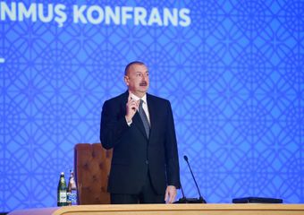 Prezident İlham Əliyev regionların 2019-2023-cü illərdə sosial-iqtisadi inkişafı Dövlət Proqramının icrasının I ilinin yekunlarına həsr olunan konfransda iştirak edib - YENİLƏNİB-1