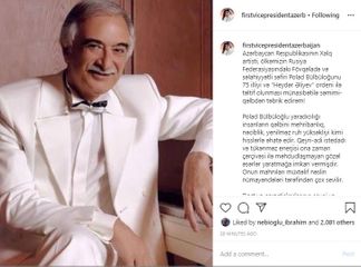 Azərbaycanın Birinci vitse-prezidenti Mehriban Əliyeva Polad Bülbüloğlunu təbrik edib