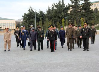 Military attachés of foreign countries in Azerbaijan visited the Military Lyceum named after Jamshid Nakhchivanski