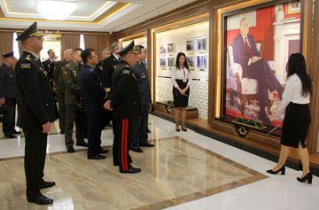 Military attachés of foreign countries in Azerbaijan visited the Military Lyceum named after Jamshid Nakhchivanski