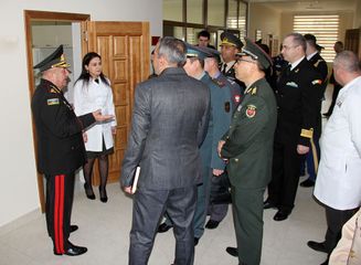 Military attachés of foreign countries in Azerbaijan visited the Military Lyceum named after Jamshid Nakhchivanski