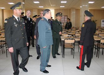 Military attachés of foreign countries in Azerbaijan visited the Military Lyceum named after Jamshid Nakhchivanski