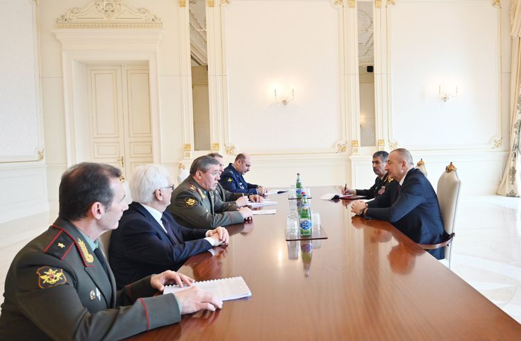 President Ilham Aliyev receives Chief of the General Staff of the Armed Forces of Russia - UPDATED