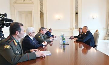 Prezident İlham Əliyev Rusiya Silahlı Qüvvələrinin Baş Qərargah rəisini qəbul edib