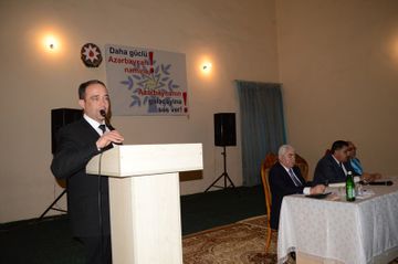 ® Deputatlığa namizəd Ağalar Vəliyevin Goranboyun Qızılhacılı qəsəbəsində seçicilərlə görüşü keçirilib