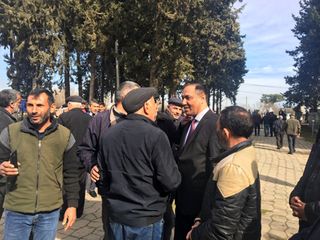 ® Elman Nəsirov Cəlilabad rayonunun Təzəkənd, Zubanlı, Üçtəpə və Cəfərxanlı kəndlərindən olan seçicilərlə görüşüb