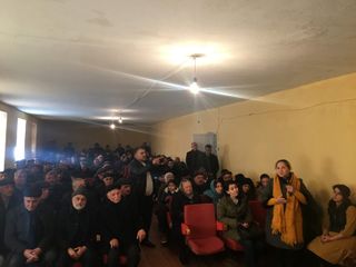® Elman Nəsirov Cəlilabad rayonunun Təzəkənd, Zubanlı, Üçtəpə və Cəfərxanlı kəndlərindən olan seçicilərlə görüşüb