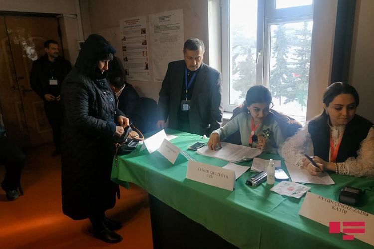 Khankendi residents cast their votes in parliamentary election