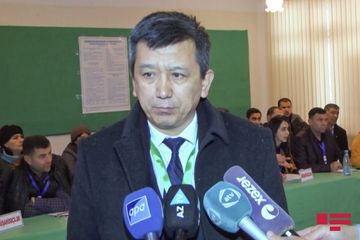 MDB və ŞƏT nümayəndələri Şirvanda seçkiləri izləyir - FOTO