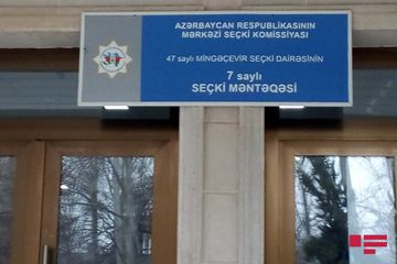 Beynəlxalq müşahidəçilər Mingəçevirdə seçki prosesi izləyir - FOTO