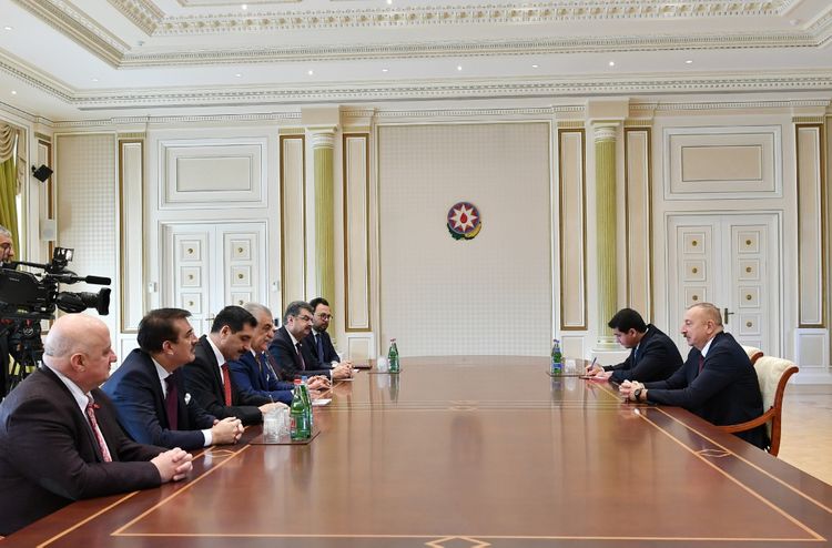 Президент Ильхам Алиев принял делегацию во главе с руководителем Турецко-азербайджанской межпарламентской группы дружбы - ОБНОВЛЕНО