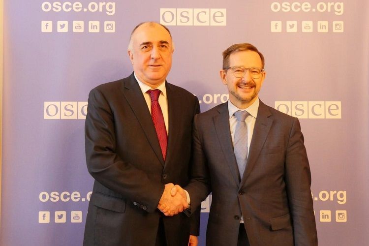 Foreign Minister Elmar Mammadyarov met with the OSCE Secretary General