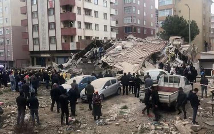 Building collapsed in Turkey’s Istanbul