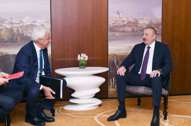 Prezident İlham Əliyev “Leonardo” şirkətinin baş icraçı direktoru ilə görüşüb