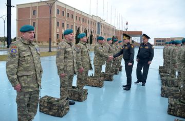 Əfqanıstandakı sülhməramlılarımızın bir qrupu Azərbaycana qayıdıb