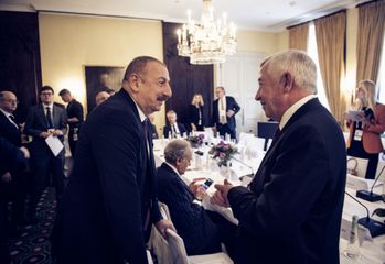 Prezident İlham Əliyev Münhen Təhlükəsizlik Konfransı çərçivəsində keçirilən dəyirmi masada iştirak edib - YENİLƏNİB