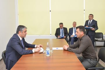 Nazir Ramin Quluzadə Sabirabadda vətəndaşları qəbul edib - FOTO
