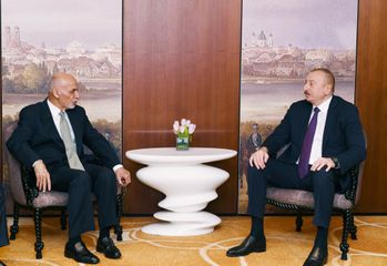 Prezident İlham Əliyev Münhendə Əfqanıstan Prezidenti ilə görüşüb - YENİLƏNİB