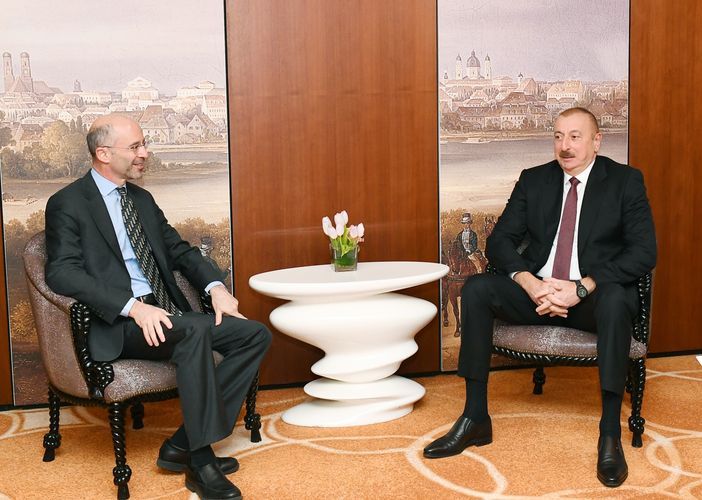 President Ilham Aliyev met with president and CEO of International Crisis Group in Munich  - UPDATED