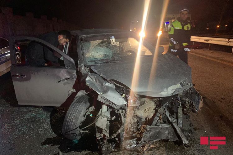 На шоссе Баку-Сумгайыт произошло ДТП, есть пострадавшие – ФОТО 
