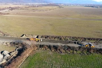 Balakəndə kəndlərarası yol yenidən qurulur - FOTO